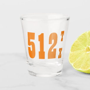 Bereichscode 512 (Austin, TX) Schnapsglas