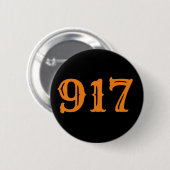 Bereichscode 917 (New York City) Button (Vorne & Hinten)