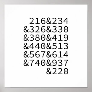 Bereichscodes Ohio Poster