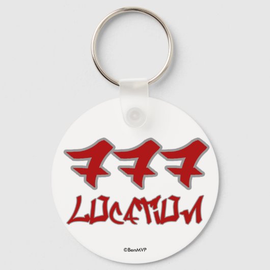 Bereichscodes Schlüsselanhänger (Vorderseite)