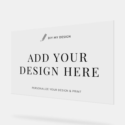 Bereichsübergreifender Ausdrucken für Veranstaltun Acrylschild (Winkel)