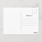 Bereifte Herbstblätter Custom Postkarte (Rückseite)