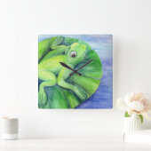 Bereinigen Sie die Adapteruhr. Quadratische Wanduhr (Zuhause)