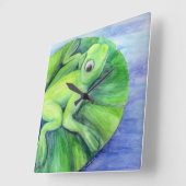 Bereinigen Sie die Adapteruhr. Quadratische Wanduhr (Winkel)