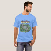 Bereisen Sie Cartoonkarte DU der Montblanc - T-Shirt (Vorne ganz)