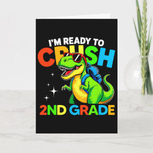 Bereit 2. Klasse Dinosaurier Erster Schultag zu ze Karte
