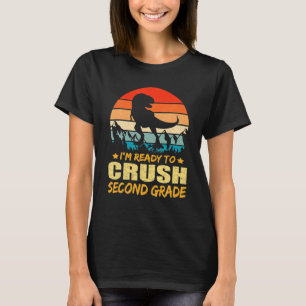 Bereit 2. Klasse Dinosaurier zurück zur Schule zu T-Shirt