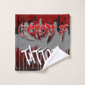 Bereit 4 Tattoos Handtuchhandtuch Set von 3 (Waschlappen)