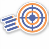 Bereit, Aim, Party! Nerf Gun Themed Birthday Party Aufkleber (Vorderseite)