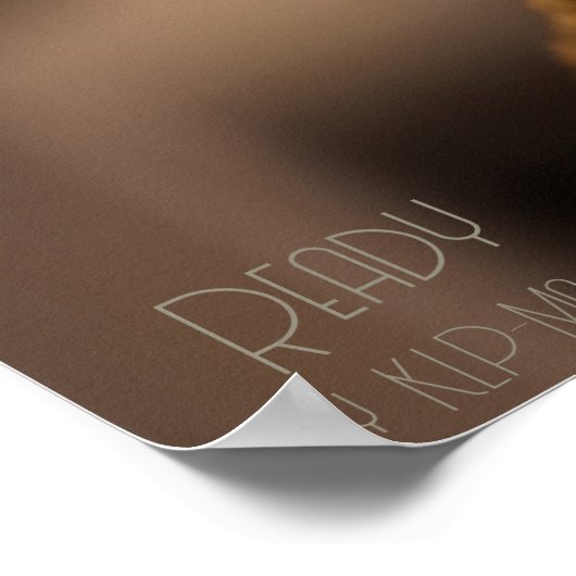 Bereit - Bronze Statue - AI Fantasy Art Portrait Poster (Ecke)