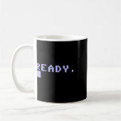 Bereit C64 Heimcomputer 80er Retro Gamer Coder Eri Kaffeetasse (Links)