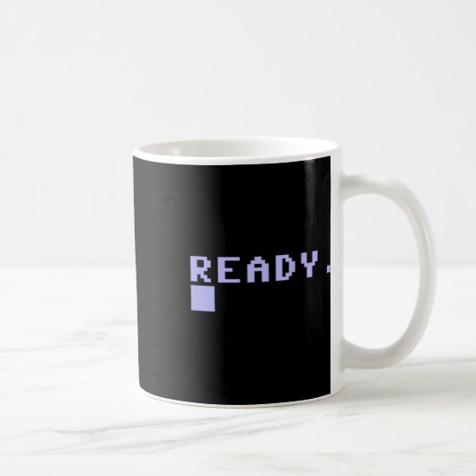 Bereit C64 Heimcomputer 80er Retro Gamer Coder Eri Kaffeetasse (Rechts)