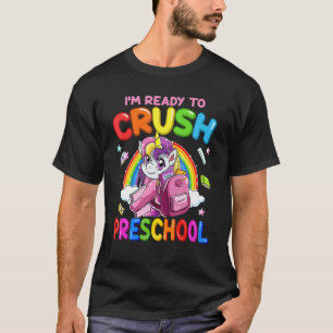 Bereit, das Einhorn der Vorschule wieder zu schuli T-Shirt
