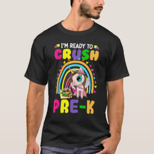 Bereit, das Pre-K-Einhorn wieder zu Schulmädchen z T-Shirt