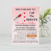 Bereit, den Abschluss zu rufen einladen Einladung (Stehend Vorderseite)