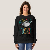 Bereit, den ersten Platz des Fußballs am ersten Ta Sweatshirt (Vorne ganz)