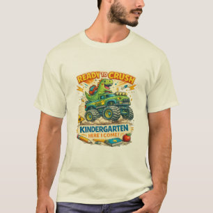 Bereit, den Kindergarten zu rocken Dino-Truck T-Shirt