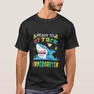 Bereit, den Kindergartenhai wieder in die Schule z T-Shirt