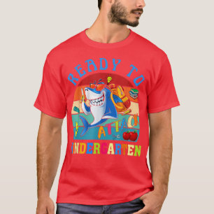 Bereit, den Kindergartenhai wieder in die Schule z T-Shirt