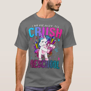 Bereit, den Vorschul-Back-to-School-Einhorn-Wahn z T-Shirt
