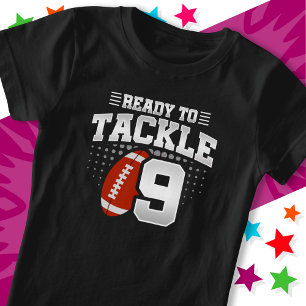 Bereit, die 9 Fußballparty zum 9. Geburtstag anzug T-Shirt