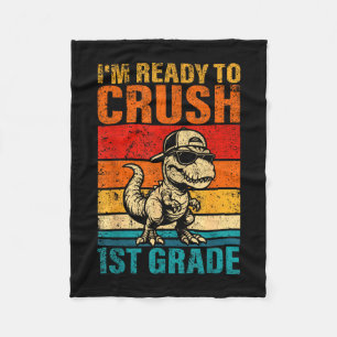 Bereit, die Dinosaurier der 1. Klasse zu zermalmen Fleecedecke