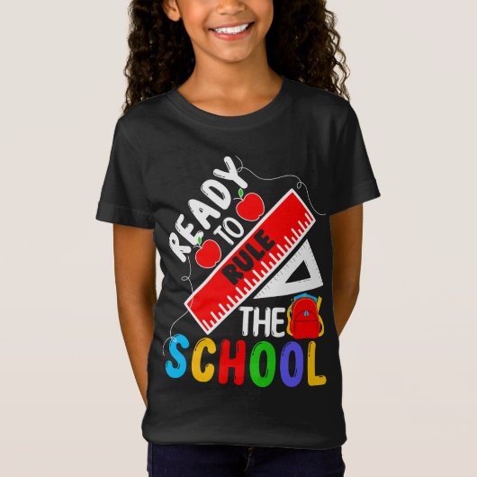Bereit, die Schule wieder zum Schulgeschenk zu füh T-Shirt (Vorderseite)