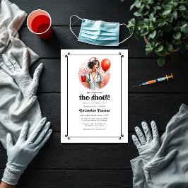 "Bereit, die Shots zu nennen" Krankenpflege Gradui Einladung