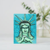 "Bereit, etwas zu punch" Freiheit Postkarte (Stehend Vorderseite)