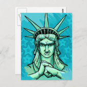 "Bereit, etwas zu punch" Freiheit Postkarte (Vorne/Hinten)