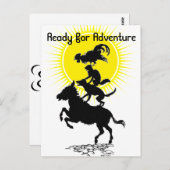 Bereit für Abenteuer Postkarte (Vorne/Hinten)