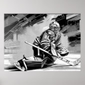 Bereit für Alles - Eishockey-Torwart Poster (Vorne)