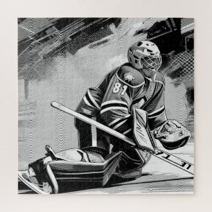 Bereit für Alles - Eishockey-Torwart Puzzle