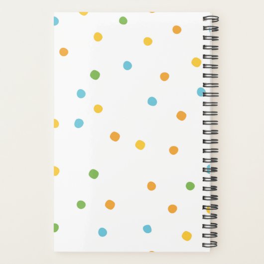 Bereit für alles Polka Dot Modern Planer (Rückseite)