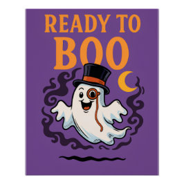 Bereit für Boo - Funny Halloween Ghost Poster