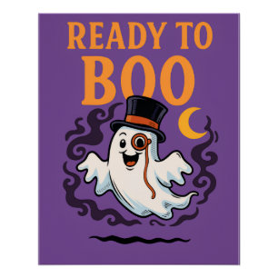 Bereit für Boo - Funny Halloween Ghost Poster