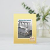 Bereit für das Fernsehen Postkarte (Stehend Vorderseite)