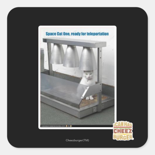 Bereit für das Fernsehen Quadratischer Aufkleber (Vorderseite)