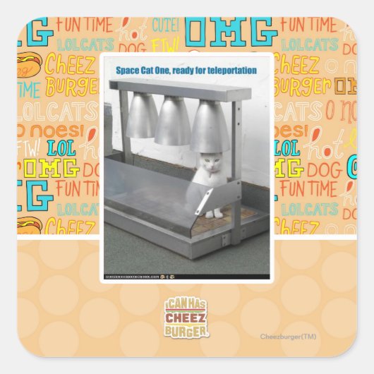 Bereit für das Fernsehen Quadratischer Aufkleber (Vorderseite)