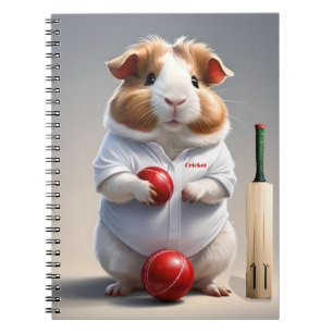 Bereit für das Pitch: Meerschweinchen in Cricket-A Notizblock