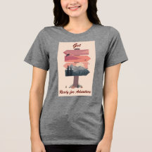 Bereit für das Shirt des Tri-Blend-Abenteuers