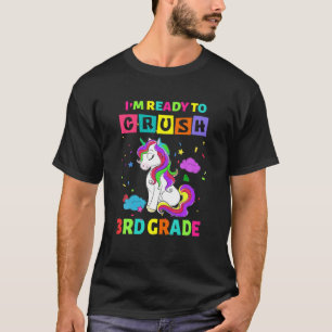 Bereit für den Absturz des Niedlichen Einhorns in T-Shirt