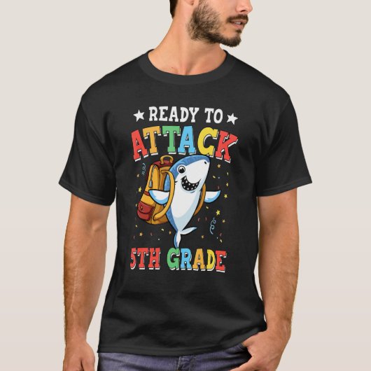 Bereit für den Angriff auf den 5. T-Shirt (Vorderseite)