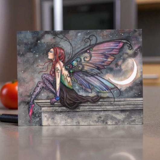 Bereit für den Flug Mystische Himmelsmuschel Kunst Postkarte