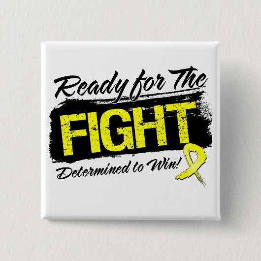 Bereit für den Kampf Ewing Sarcoma Button (Vorderseite)