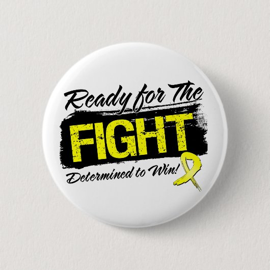 Bereit für den Kampf gegen den Sarcomakrebs Button (Vorderseite)