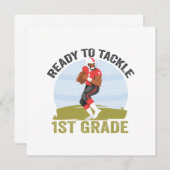 Bereit für den Kampf gegen die 1. Klasse Fußball F Save The Date (Vorne/Hinten)