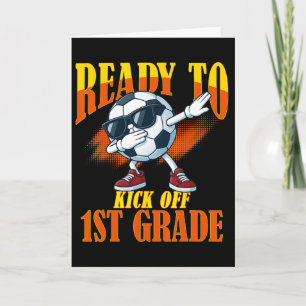 Bereit für den Kick-Off der 1. Klasse Schüler Lehr Karte