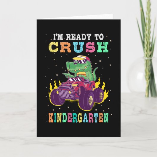 Bereit für den Kindergarten Karte (Vorderseite)