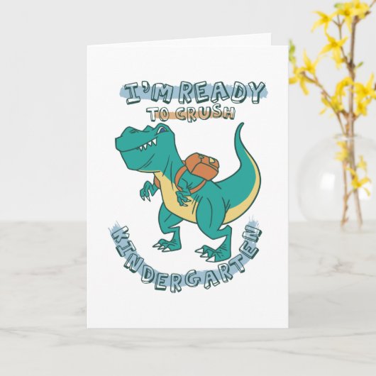 Bereit für den Kindergarten Karte (Gelbe Blume)